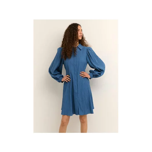 Karen by Simonsen Srajčna obleka FrostyKB 10104237 Modra A-Line Fit