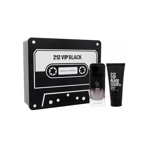 Carolina Herrera 212 VIP Men Black Set parfemska voda 100 ml + gel za tuširanje 100 ml za moške