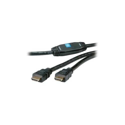 Roline HDMI priključni kabel HDMI-A vtič\, HDMI-A vtič 30.00 m črna 14.01.3465 #####4K UHD\, za&scaron;čiten\, aktivno z ojačitvijo signala HDMI kabel, (20434605) Cene