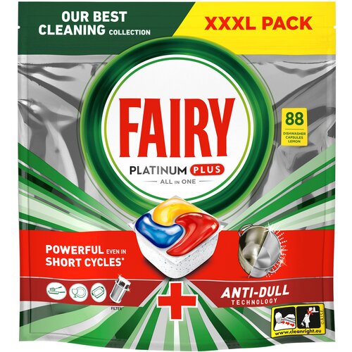 Fairy tablete za sudove Platinum Plus Lemon, 88kom Cene