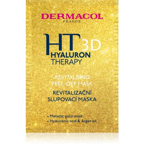 Dermacol 3D hyaluron therapy revitalising peel-off poživljajoča piling maska 15 ml za ženske