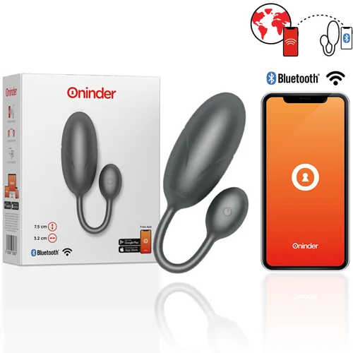 Oninder - TOKYO VIBRATING EGG BLACK 7.5 X 3.2 CM FREE APP Oninder - TOKYO VIBRATING EGG BLACK 7.5 X 3.2 CM FREE APP
