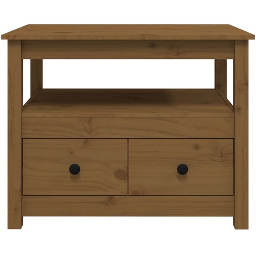  Stolić za kavu boja meda 71x49x55 cm od masivne borovine Slike