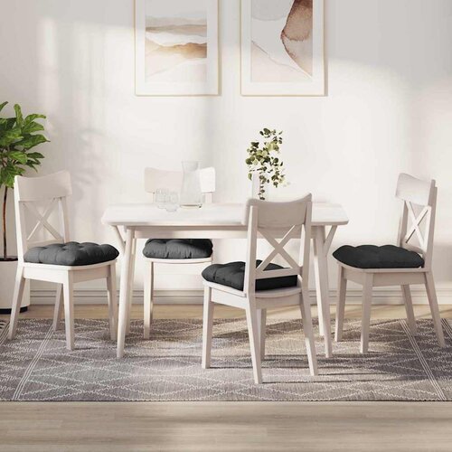  Jastučići za sjedenje 4 pcs Tamno siva 40 x 40 cm Cijene