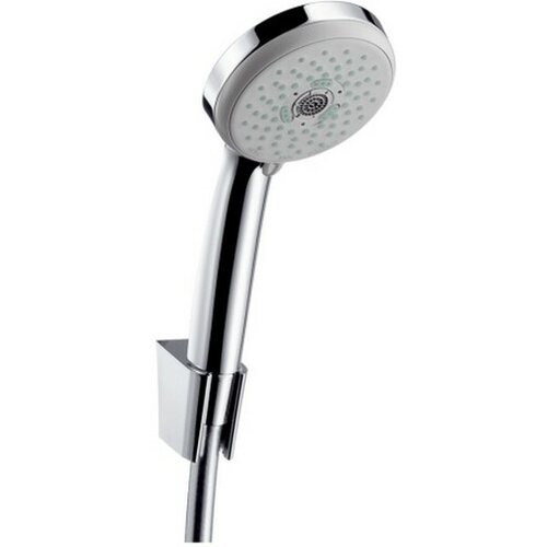 Hansgrohe Croma 100 Chrome tu&amp;scaron; set: ručni tu&amp;scaron; sa 3 mlaza, držač za ručni tu&amp;scaron;, Isiflex 1250 crevo za ručni tu&amp;scaron; 27593000 Slike
