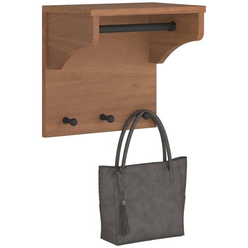 vidaXL Stenski obešalnik za plašče "SANDNES" 43x30x42 cm les borovega Cene