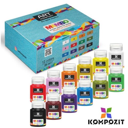 Mambo kompozitni set boja za tekstil i kožu Slike