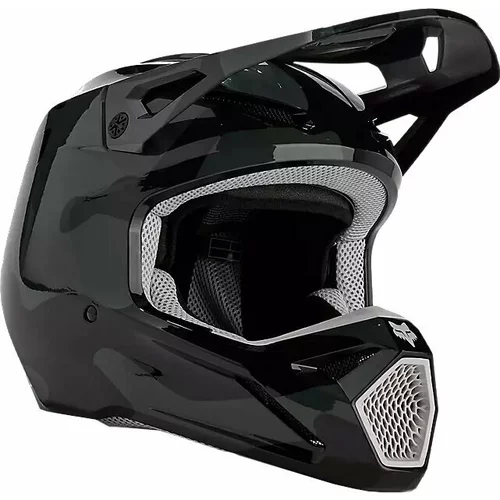 Fox V1 Bnkr Helmet Black Camo L Čelada