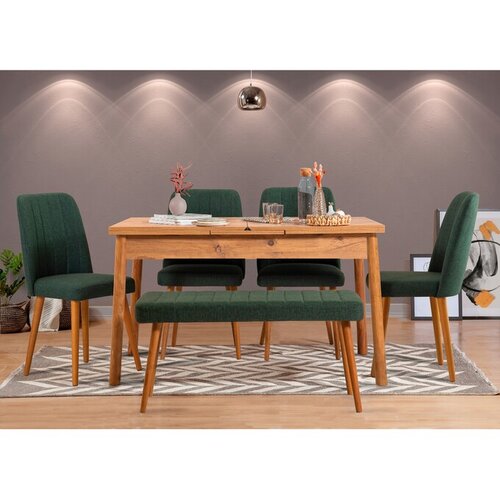Hanah home Set stolova i stolica (6 komada), Atlantski bor
zelena Slike