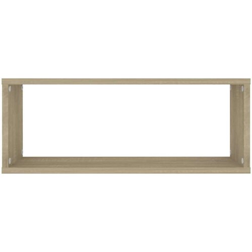 VidaXL kockaste zidne police 2 kom boja hrasta 60x15x23 cm od iverice Slike