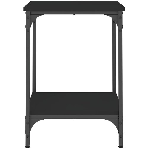  Stolić za kavu crni 40 x 40 x 55 cm od konstruiranog drva Slike