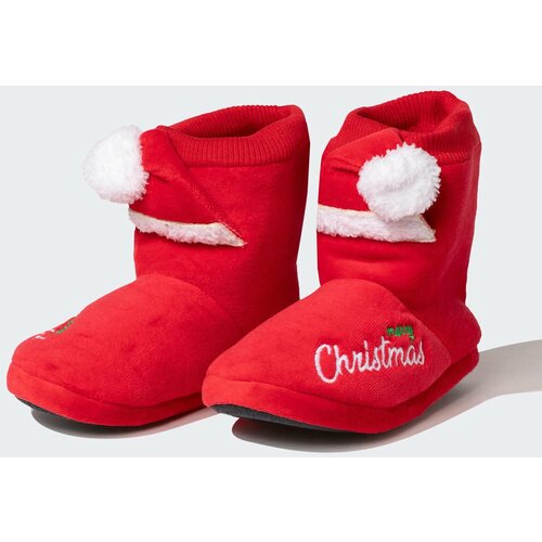 Defacto Boy Christmas Themed Flat Sole Home Slippers Cene