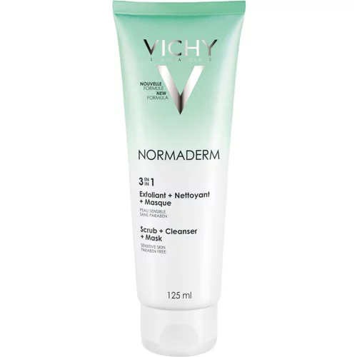 Vichy Normaderm 3in1 Scrub + Cleanser + Mask gel za čišćenje problematične kože 125 ml