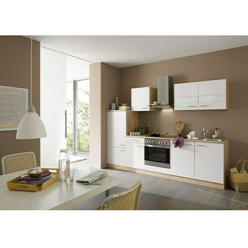 RESPEKTA Kuhinjski komplet Cuisine (&amp;Scaron;irina: 270 cm, S električnim uređajima, Bijele boje) Slike