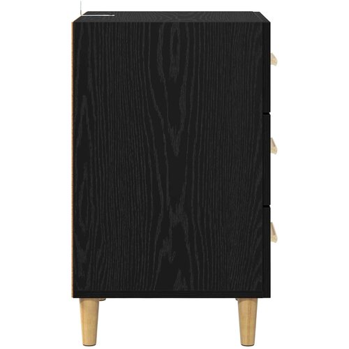  Noćni ormar Crni hrast 40 x 40 x 66 cm Konstruirano drvo Slike