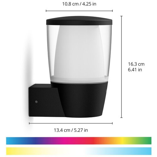 Wiz LED RGBW spolja&amp;scaron;nje svetlo, prigu&amp;scaron;iva, ELPAS LED/8,5W/230V IP44 Wi-Fi Slike