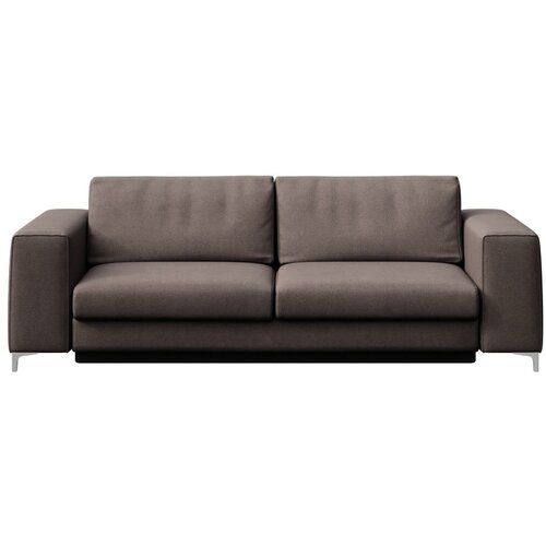 Rodier Smeđe-siva baršunasti sklopiva sofa 256 cm Rene – Cijene