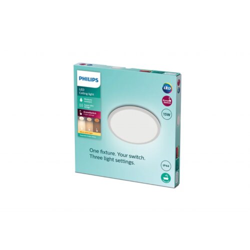 Philips Plafonska svetiljka SUPERSLIM CL550 - BELA, 15 W, 2700 LM, IP44, 929002667401 Cene