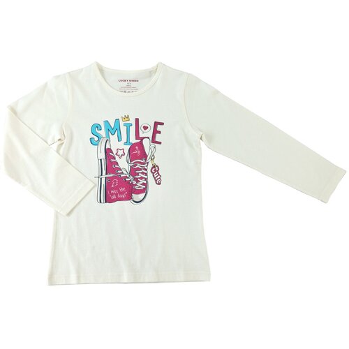 Lucky Kiddo majica DR LK-KGT LS 2_22 016448 D bela 122 Cene