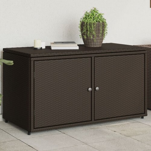 Furnova Vrtna omara za shranjevanje rjava 110x55x60,5 cm poli ratan, (21948452) Slike