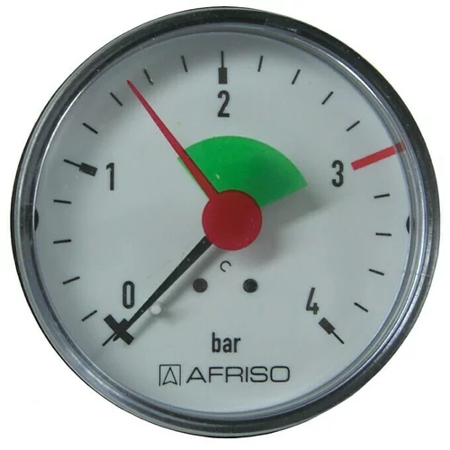  Manometar za grijanje (Priključci: Stražnji, ⅜″, Radni tlak: 0 bar - 4 bar)