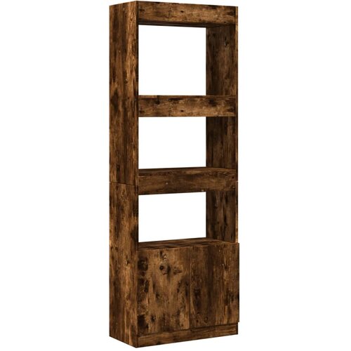 Maison Chic Visoka omara - Komoda - Predalnik dimljeni hrast 63x33x180 cm inženirski les, (21719405) Slike