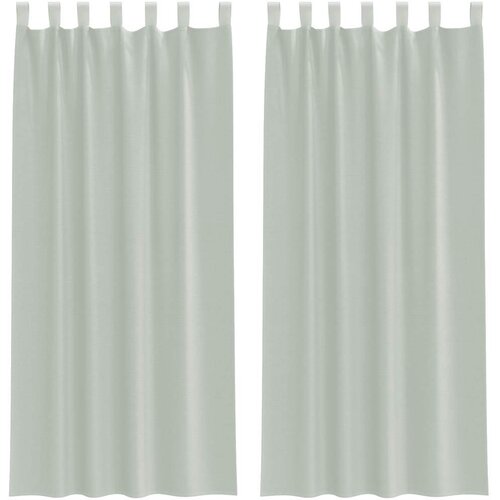 vidaXL Voile zavjese s petljama 2 kom svijetlo sive 140x225 cm - Svjetlosiva 140 x 225 cm 1 s petljama Cene