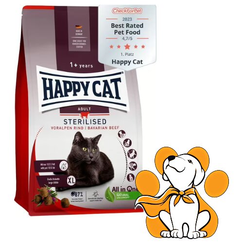 Happy Cat Sterilised Adult Bavarian Beef 10kg, Hrana Za Sterilisane Mačke Slike