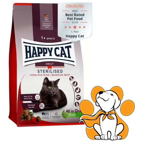 Happy Cat Sterilised govedina 10 kg Cene
