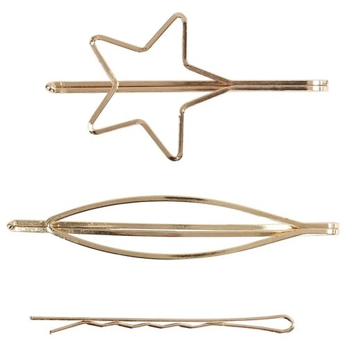  Zlatne kopče za kosu - set od 3 komada Cijene