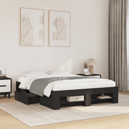  Okvir za krevet crni 120x190 cm konstruirano drvo Cijene
