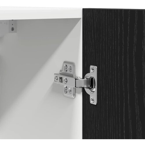  ormarić s policom Lyon 2 pcs Crni hrast 50 x 31 x 60 cm Slike