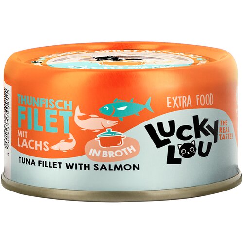Lucky Lou Extra Food Filet u juhi 12 x 70 g - Tuna i losos Slike