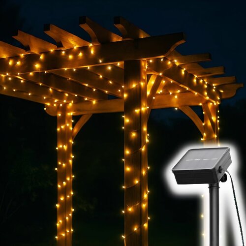  Solarni LED niz 14m, 200 toplo belih dioda Slike