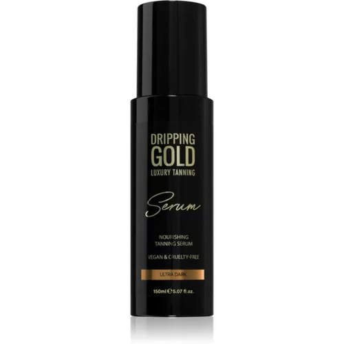 Dripping Gold Luxury Tanning Serum samoporjavitveni pripravek za telo in obraz odtenek Ultra Dark 150 ml