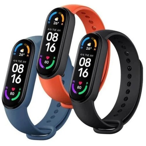 Xiaomi Zamjenske narukvice Mi Band 6 (3pack) - crna, narandžasta, plava Cijene