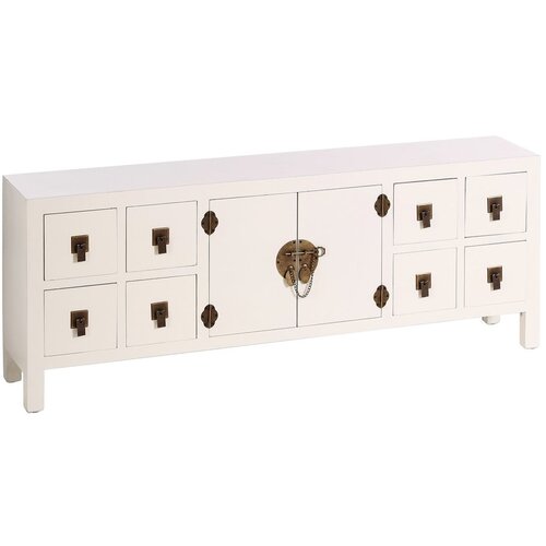 Ixia Bijela niska komoda 130x50,5 cm Oriente &amp;ndash; Slike