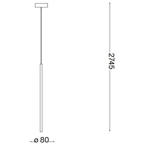 Ideal Lux led luster na sajli filo LED/3,5W/230V 3000K cri 90 bela Slike