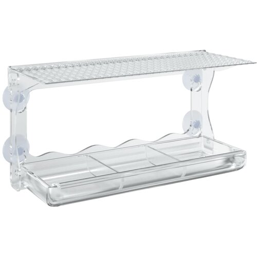  Prozorske hranilice za ptice 2 kom akrilne 30 x 12 x 15 cm Slike