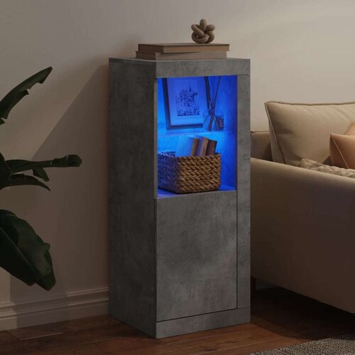 vidaXL Komoda s LED svjetlima siva boja betona 41x37x100 cm Cene