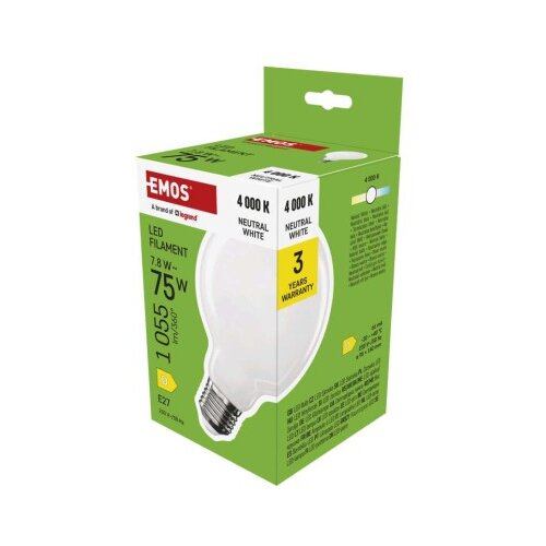  LED žarnica Filament G95 / E27 / 7,8 W (75 W) / 1055 lm / Nevtralna bela Cene