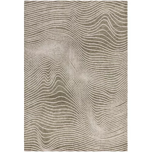 Asiatic Carpets Zelena/kremno bela preproga 200x290 cm Mason –