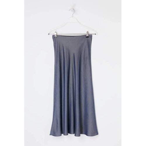 Trendyol Modest Ženska suknja Tctss26Ee00033, Siva Slike