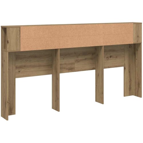  Uzglavlje s ormarićem boja hrasta 200x18,5x102,5 cm drveni Slike