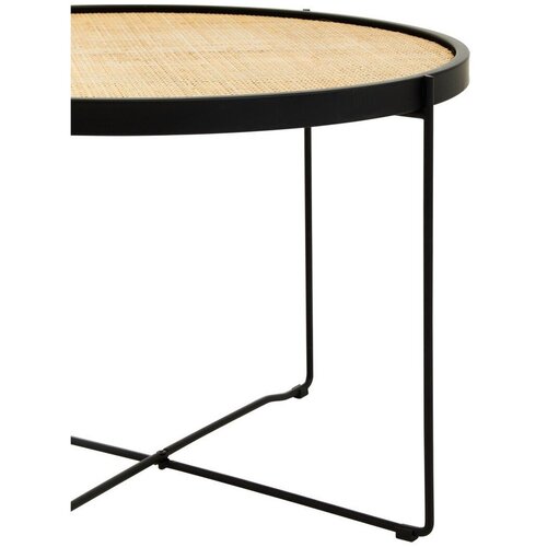 Premier Housewares Okrogla klubska mizica iz ratana v naravni barvi &amp;oslash; 60 cm Depok &amp;ndash; Slike