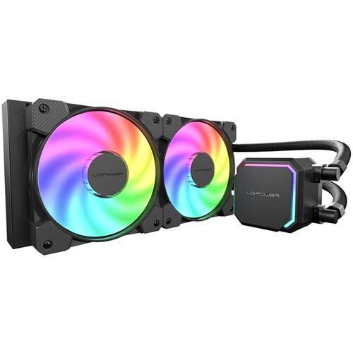 LC-Power Liquid Freezer 240mm ARGB, JetFlow, AMD and Intel CPUs, 2x120mm, PWM Slike