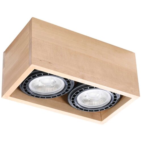  Sollux SL.0916 - Plafonska svetiljka QUATRO 2xGU10/40W/230V bukva Cene