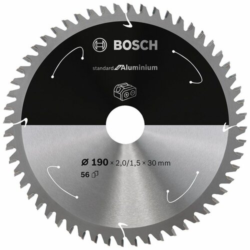 Bosch Standard for Aluminium list kružne testere za akumulatorske testere 190x2,0x30 T56 2608837771, 190x2,0x30 T56 Slike
