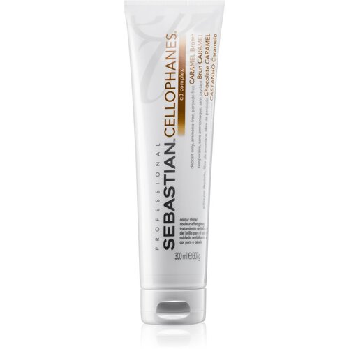 Sebastian Professional Cellophanes maska, ki vrača sijaj barvanim lasem Caramel Brown 300 ml Cene