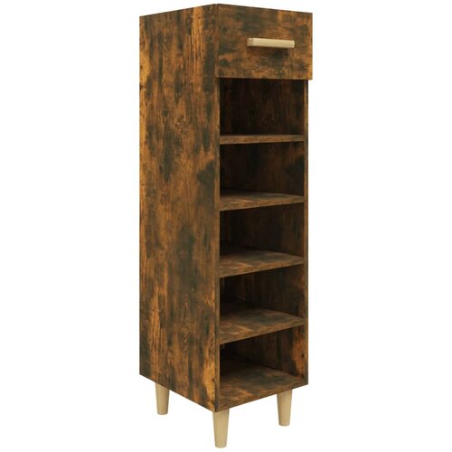 Maison Chic Omarica za obutev - Kopa za čevlje dimljeni hrast 30x35x105 cm konstruiran les, (21777324) Slike